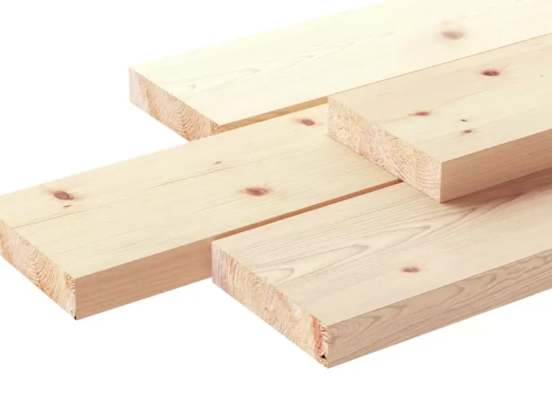 Доска сухая строганная 45х195х6000 хвоя сорт АВ